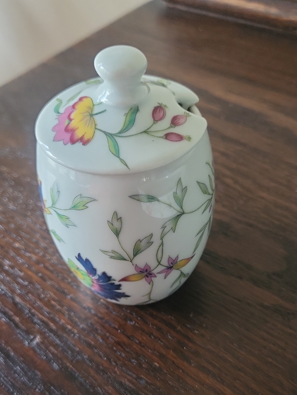 Vintage French Royal Limoges Porcelain Quich Dish & Honey or Jam Pot Set - Picture 6 of 11